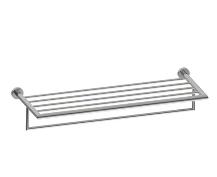 24 po tablette porte-serviettes avec barre à serviette OSLO 144442 nickel brossé