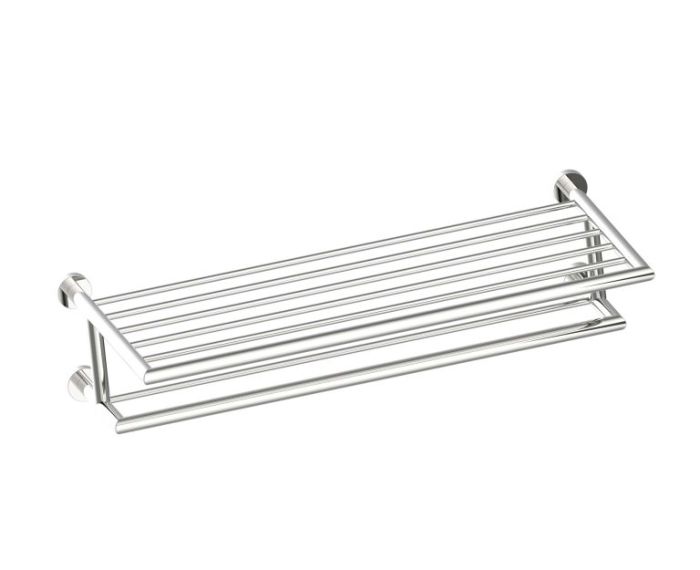 24 po tablette porte-serviettes avec barre à serviette double OSLO 144444 nickel poli