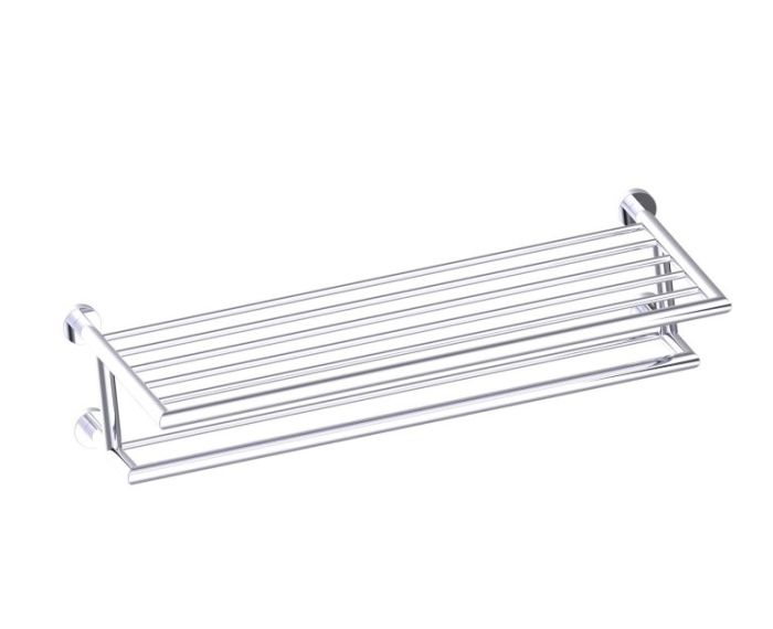 24 po tablette porte-serviettes avec barre à serviette double OSLO 144444 chrome poli