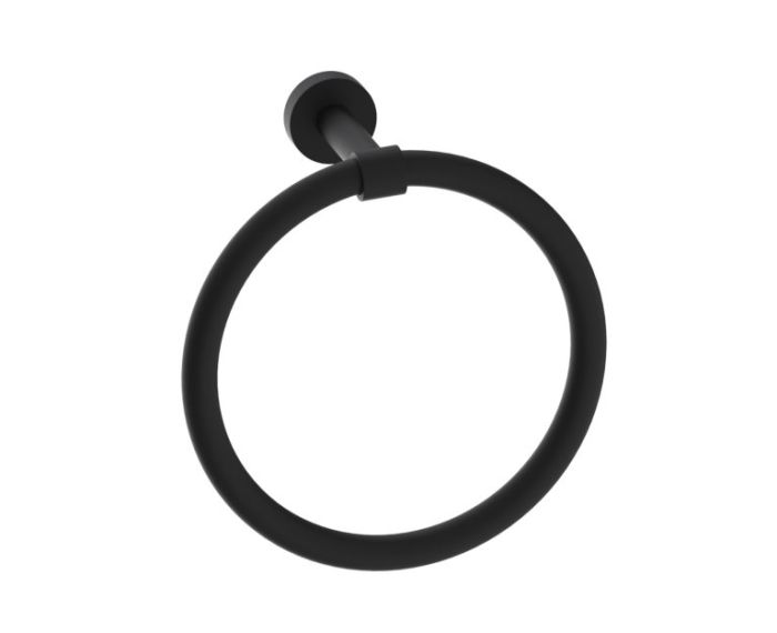 anneau porte-serviette OSLO 144460 noir mat