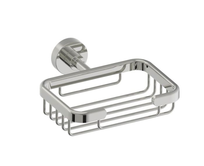 montage muraled panier porte-savon OSLO 144600 nickel poli