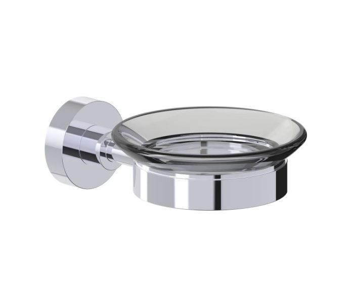 montage muraled porte-savon with Chrome Glass OSLO 144650 chrome poli