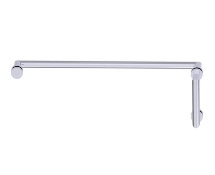 poignée de porte de douche décalée 6 po x 24 po OSLO 14470624 chrome poli