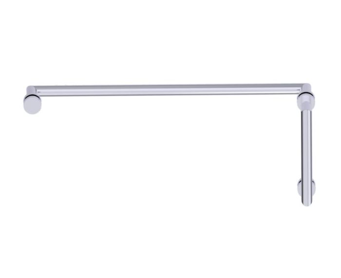poignée de porte de douche décalée 8 po x 24 po OSLO 14470824 chrome poli
