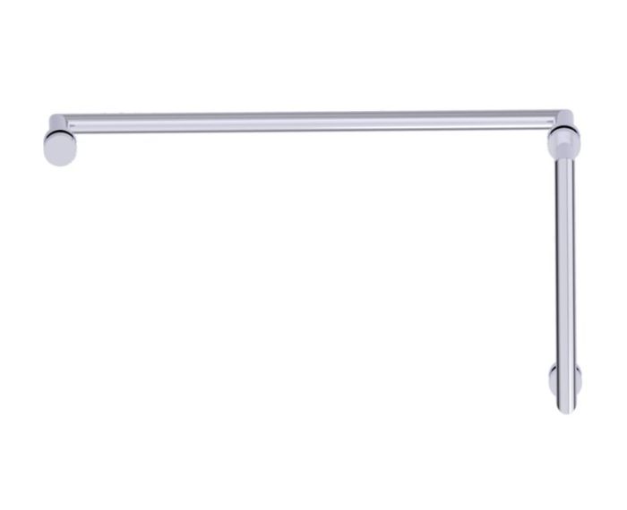 poignée de porte de douche décalée 12 po x 24 po OSLO 14471224 chrome poli