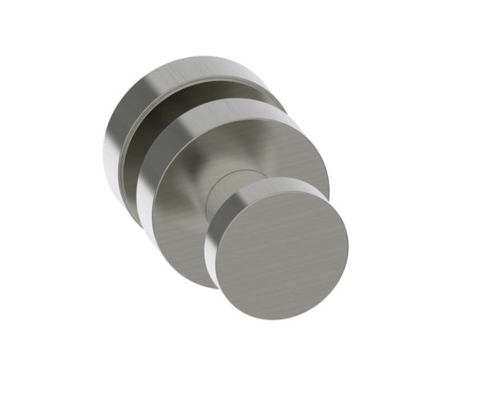 poignée simple pour porte de douche OSLO 1447501 nickel brossé
