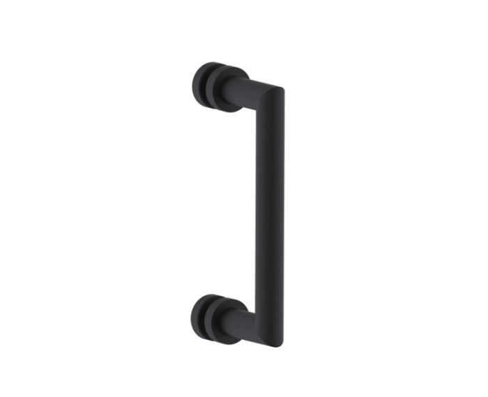 8 po poignée de porte de douche OSLO 1447508 noir mat