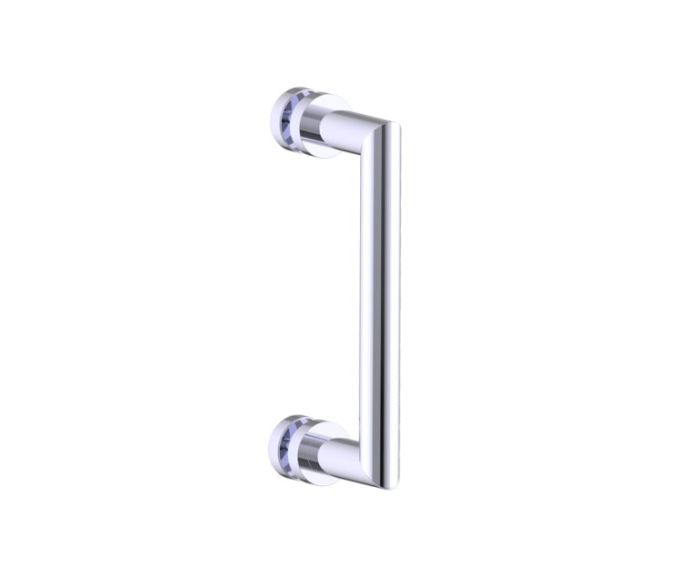 8 po poignée de porte de douche OSLO 1447508 chrome poli
