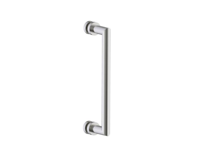 12 po poignée de porte de douche OSLO 1447512 nickel brossé