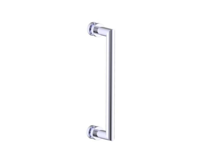 12 po poignée de porte de douche OSLO 1447512 chrome poli