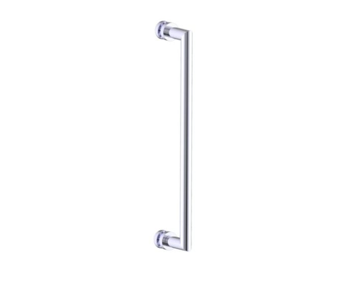 18 po poignée de porte de douche OSLO 1447518 chrome poli