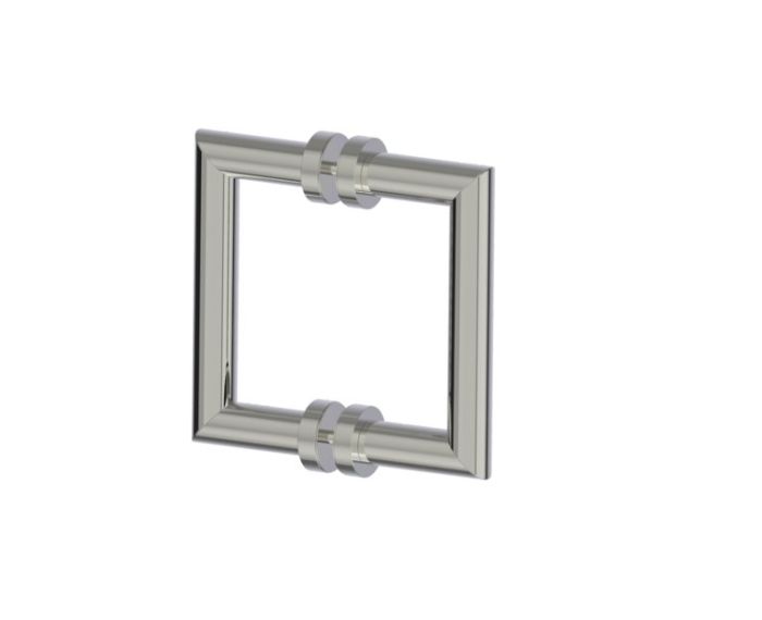 poignée double pour porte de douche 6 po OSLO 1447806 nickel poli