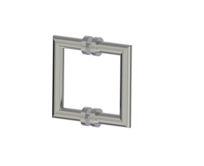 poignée double pour porte de douche 6 po OSLO 1447806 nickel brossé