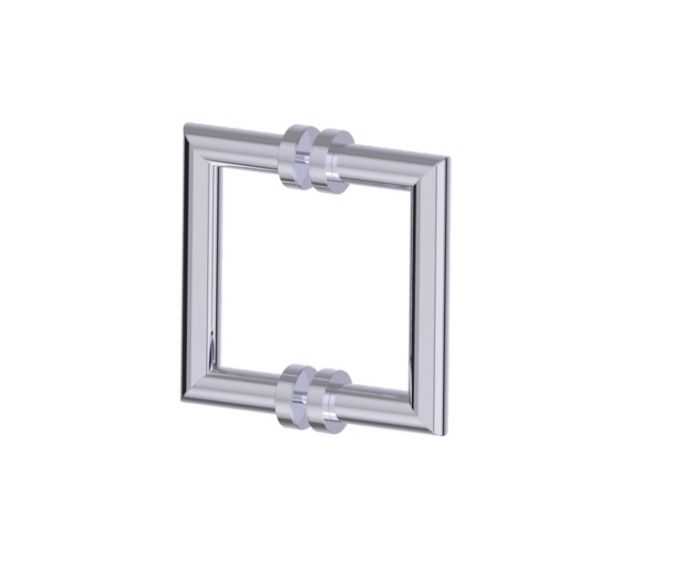 poignée double pour porte de douche 6 po OSLO 1447806 chrome poli