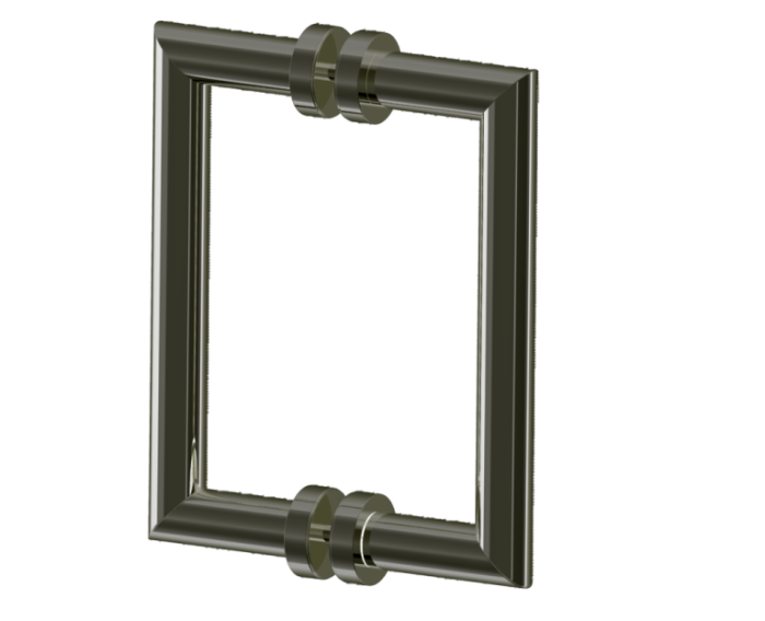 poignée double pour porte de douche 8 po OSLO 1447808 gunmetal