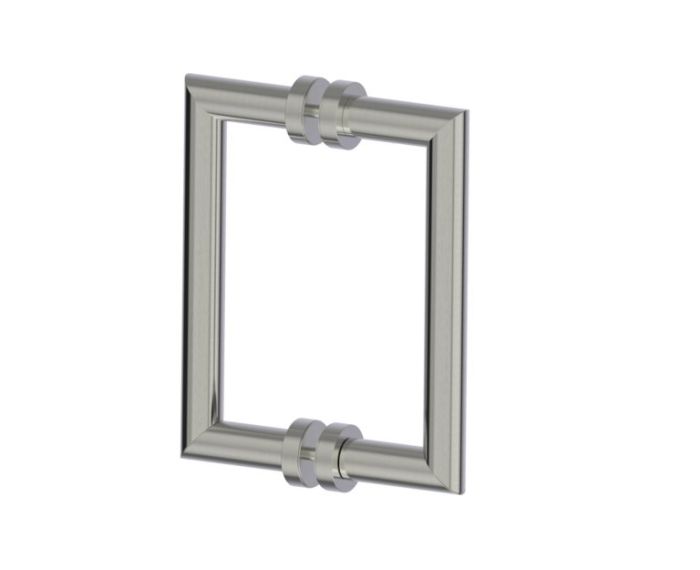 poignée double pour porte de douche 8 po OSLO 1447808 nickel brossé