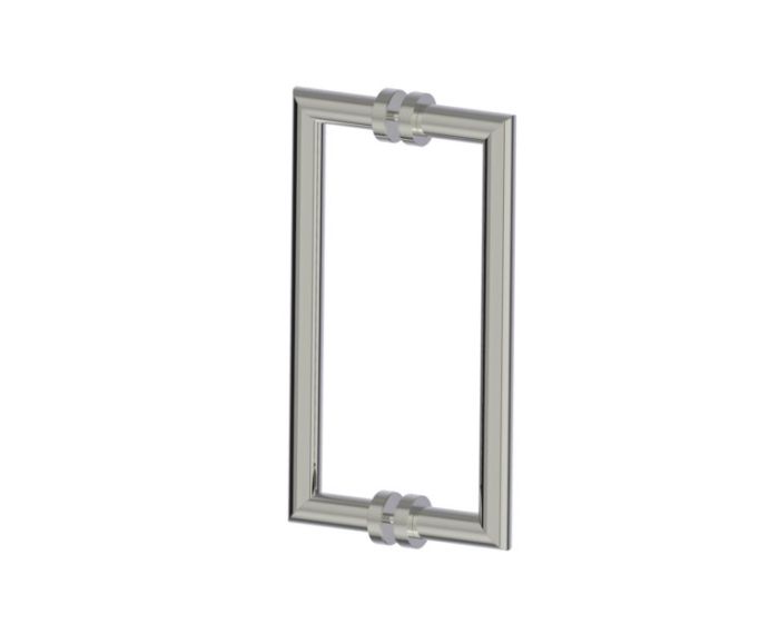 poignée double pour porte de douche 12 po OSLO 1447812 nickel poli