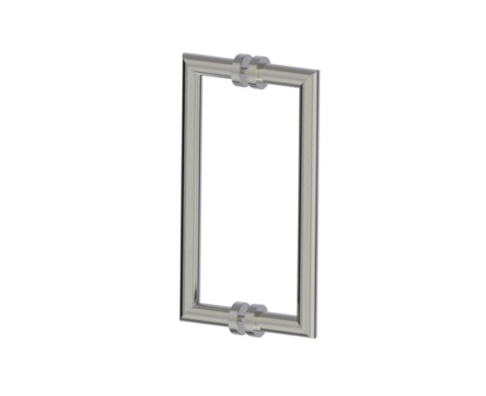 poignée double pour porte de douche 12 po OSLO 1447812 nickel brossé
