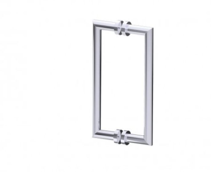 poignée double pour porte de douche 12 po OSLO 1447812 chrome poli