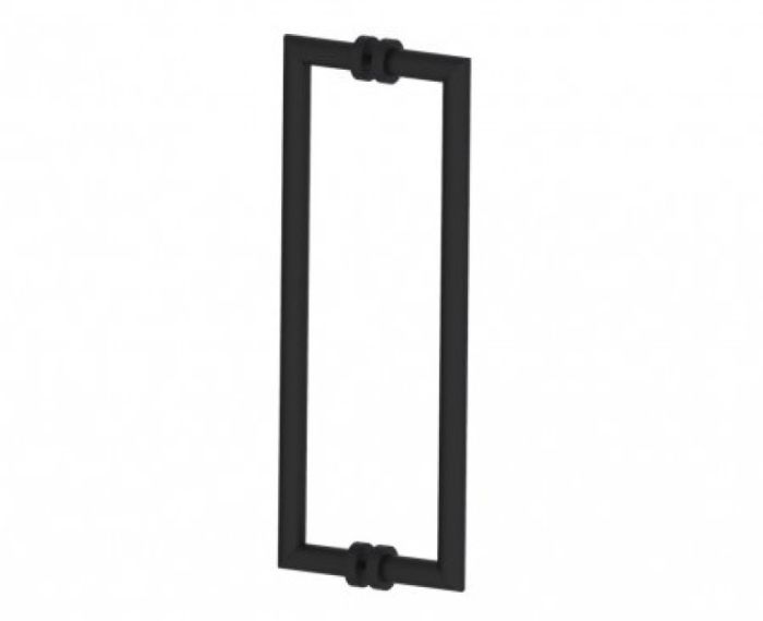 poignée double pour porte de douche 18 po OSLO 1447818 noir mat