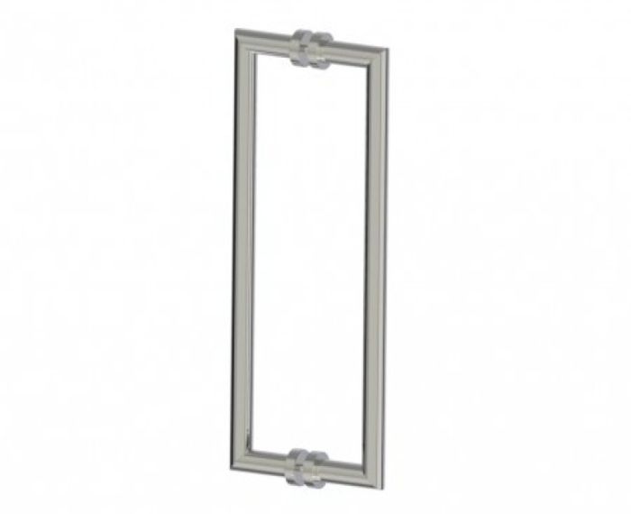 poignée double pour porte de douche 18 po OSLO 1447818 nickel poli