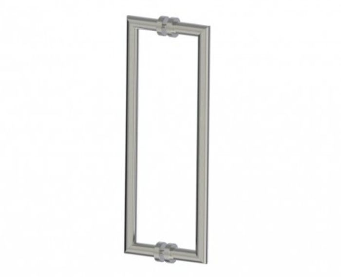 poignée double pour porte de douche 18 po OSLO 1447818 nickel brossé