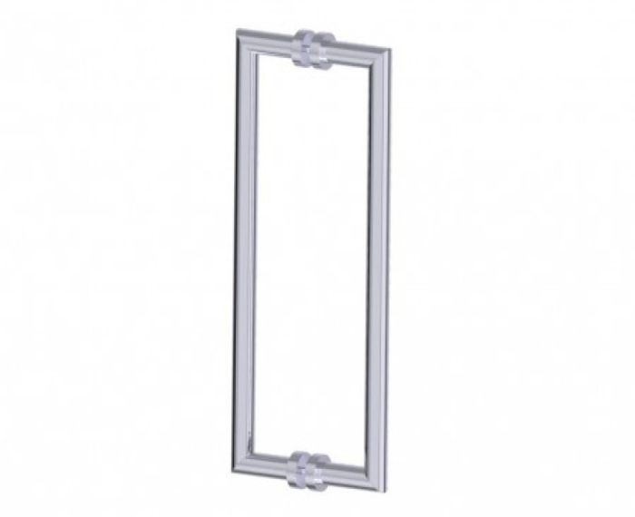poignée double pour porte de douche 18 po OSLO 1447818 chrome poli