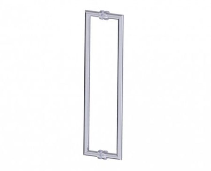 poignée double pour porte de douche 24 po OSLO 1447824 chrome poli