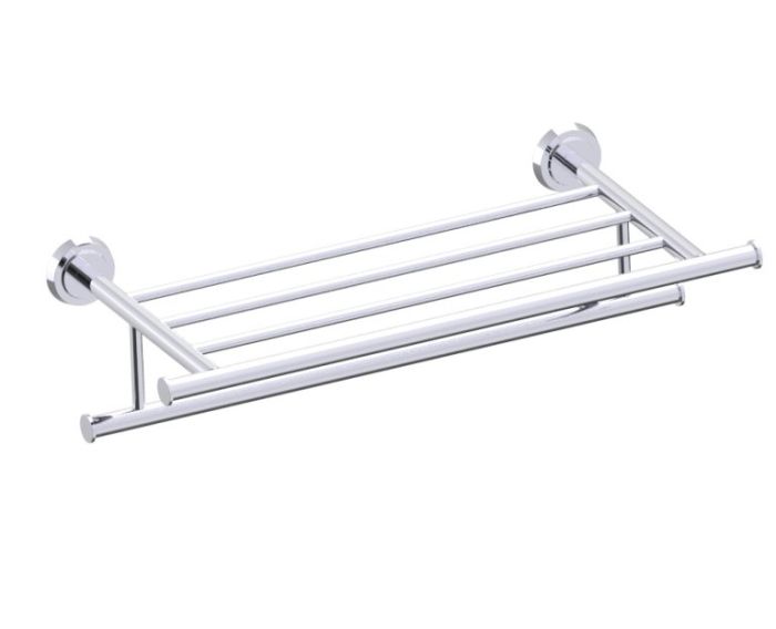 21 po tablette porte-serviettes avec barre à serviette SOFIA 167442 chrome poli