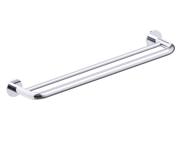 barre à serviette double 24 po NICE 170242 chrome poli