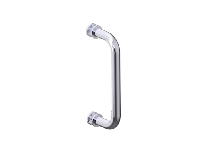 8 po poignée simple pour porte de douche NICE 1707508 chrome poli