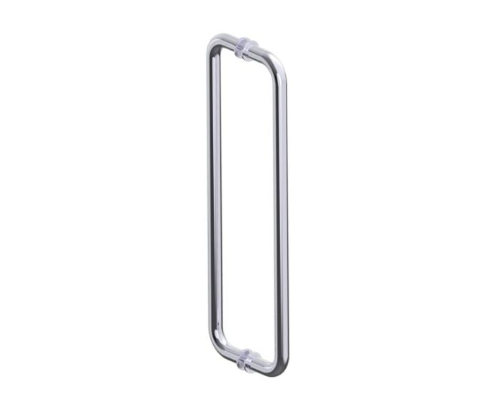 poignée double pour porte de douche 18 po NICE 1707818 chrome poli