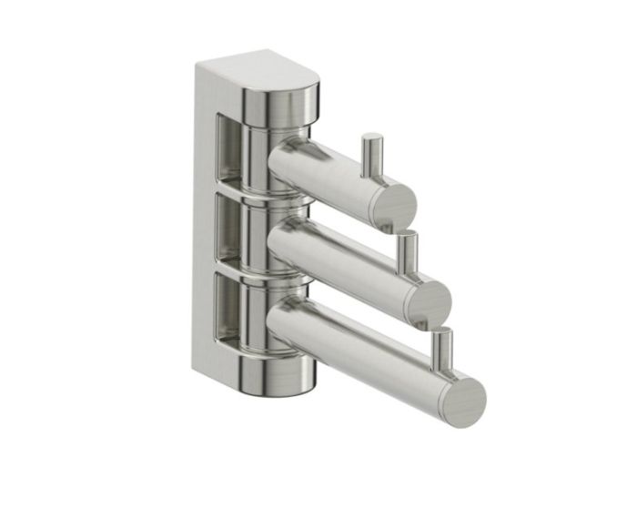 Triple Prong crochet à peignoir SEVILLE 188133 nickel brossé