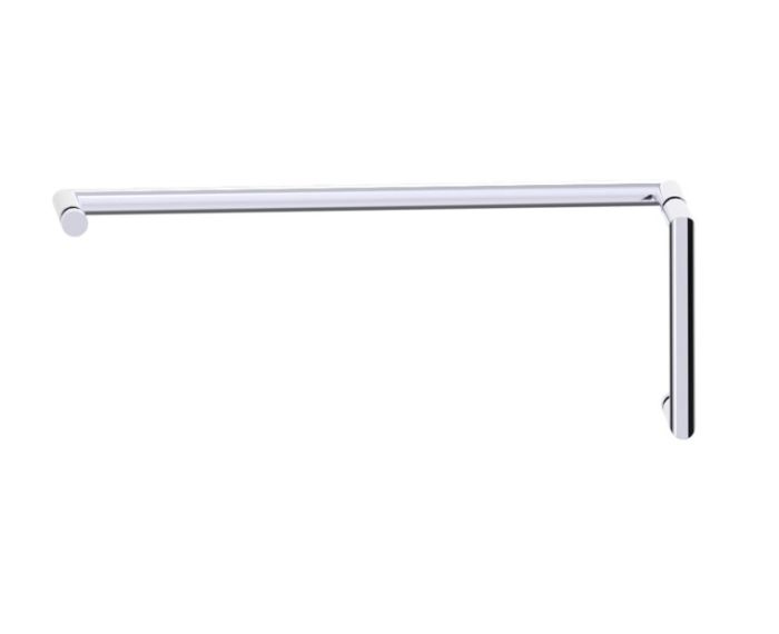poignée de porte de douche décalée 6 po x 18 po SEVILLE 18870618 chrome poli