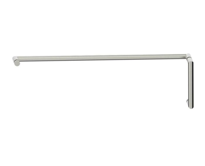 poignée de porte de douche décalée 6 po x 24 po SEVILLE 18870624 nickel brossé