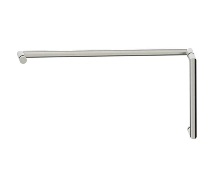 poignée de porte de douche décalée 8 po x 18 po SEVILLE 18870818 nickel brossé