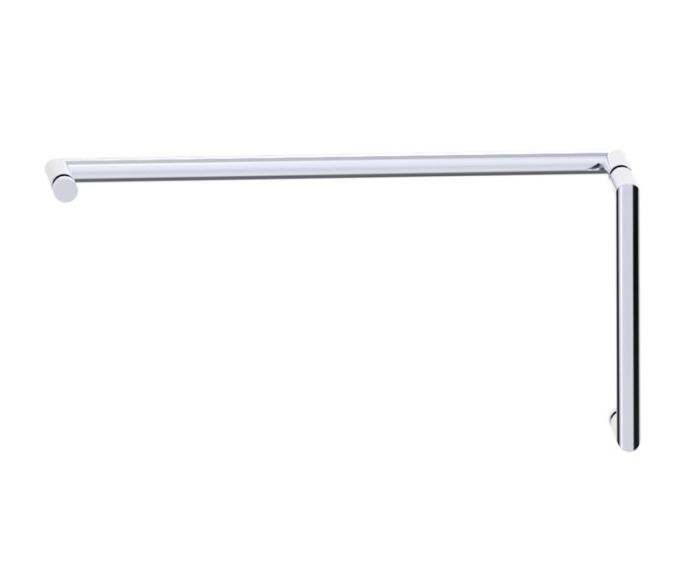 poignée de porte de douche décalée 8 po x 18 po SEVILLE 18870818 chrome poli