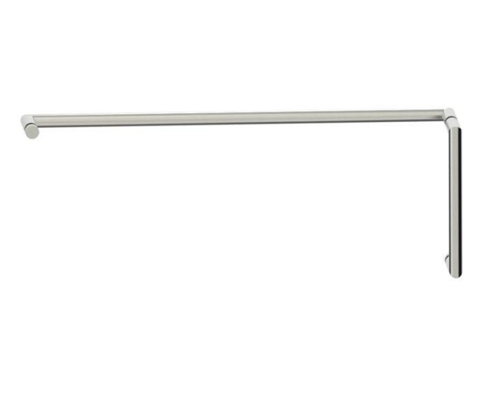 poignée de porte de douche décalée 8 po x 24 po SEVILLE 18870824 nickel brossé