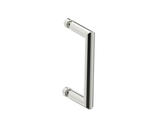 6 po poignée simple pour porte de douche SEVILLE 1887506 nickel poli