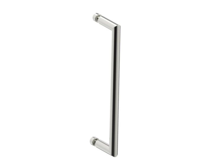 12 po poignée simple pour porte de douche SEVILLE 1887512 nickel brossé