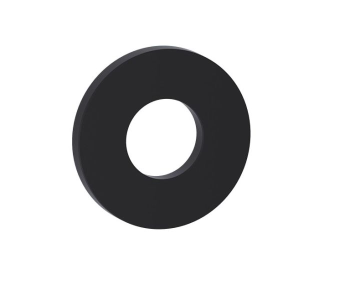 Round Large Rosette SEVILLE 188RDLG noir mat