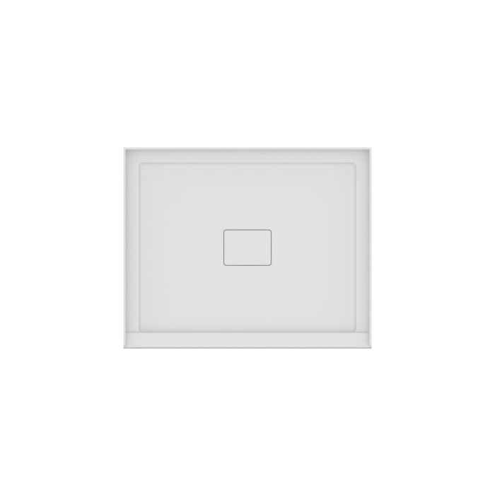 Base de douche Rouge 4234 blanche pour alcove en acrylique avec drain central