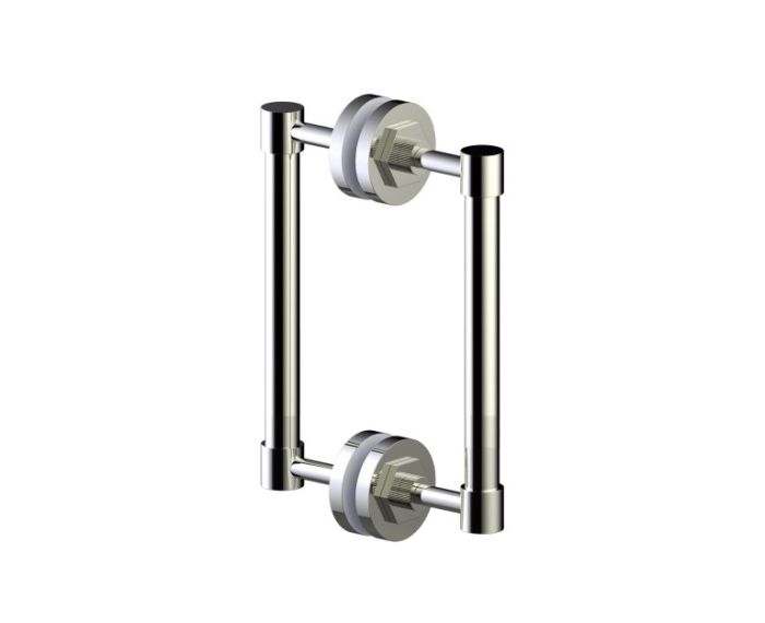 poignée double pour porte de douche 8 po WINDSOR 2247808 nickel poli