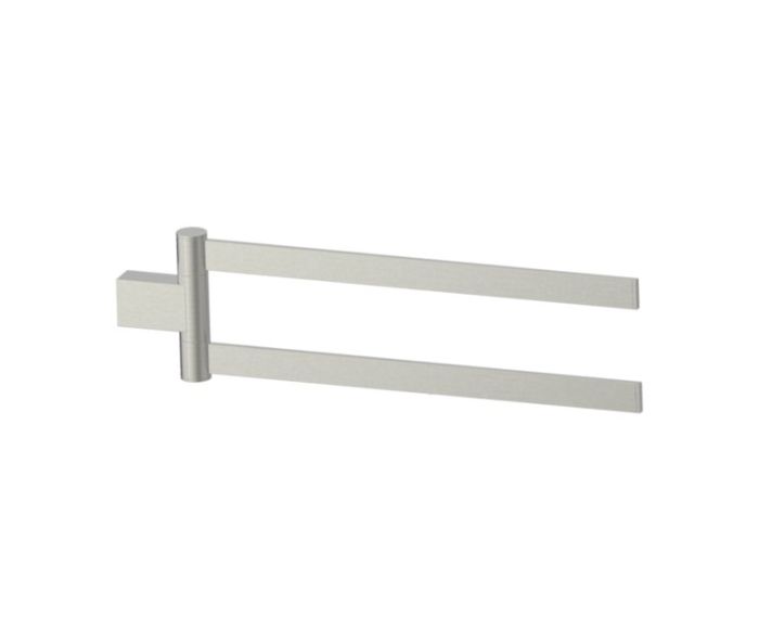 barre à serviette double 18 po pivotant BERLIN 232111 nickel brossé