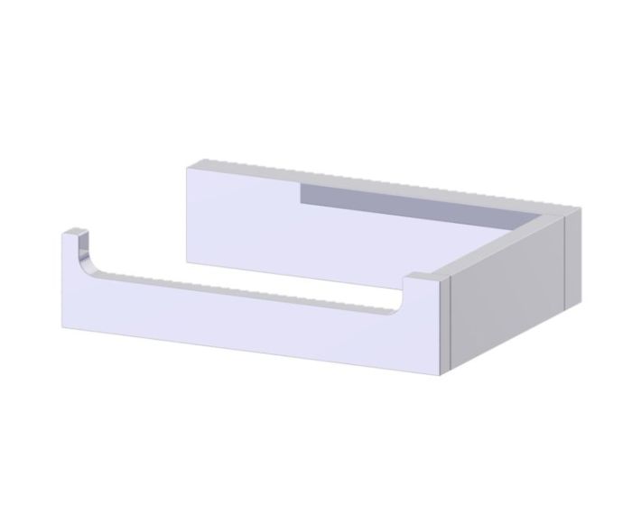 porte-papier hygiénique (gauche) BERLIN 232151L chrome poli