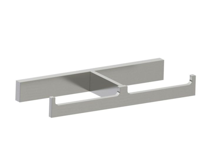 double porte-papier hygiénique BERLIN 232155 nickel brossé