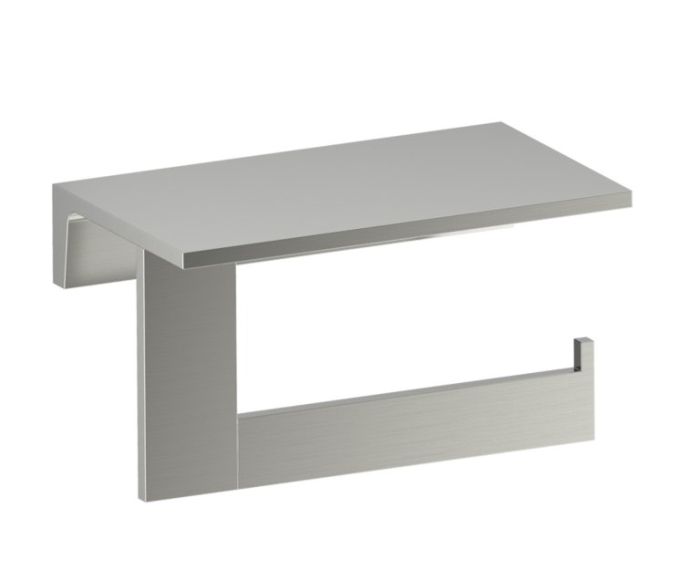 Shelf with porte-papier hygiénique BERLIN 232159-1 nickel brossé