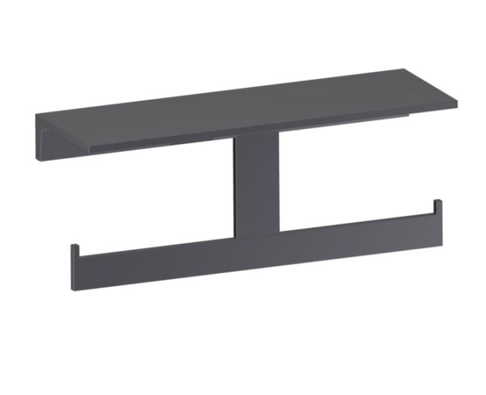Shelf with porte-papier hygiénique BERLIN 232159-2 noir mat