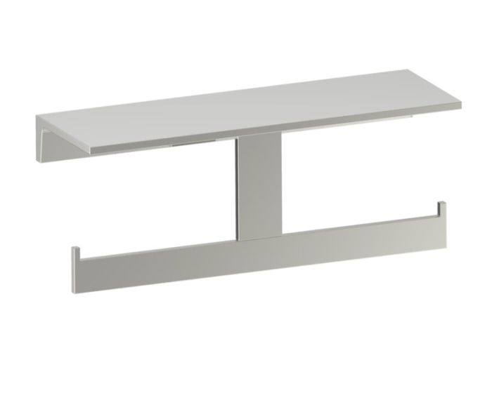 Shelf with porte-papier hygiénique BERLIN 232159-2 nickel poli