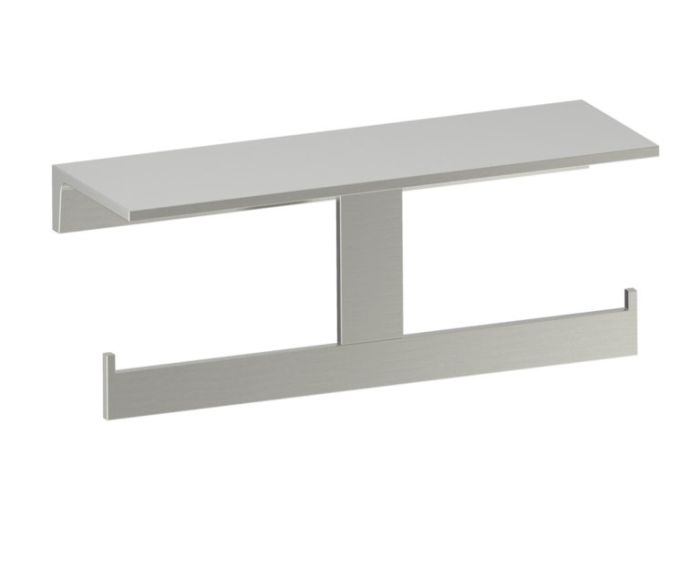 Shelf with porte-papier hygiénique BERLIN 232159-2 nickel brossé